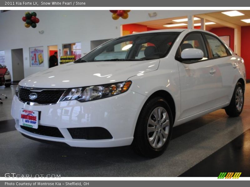 Snow White Pearl / Stone 2011 Kia Forte LX