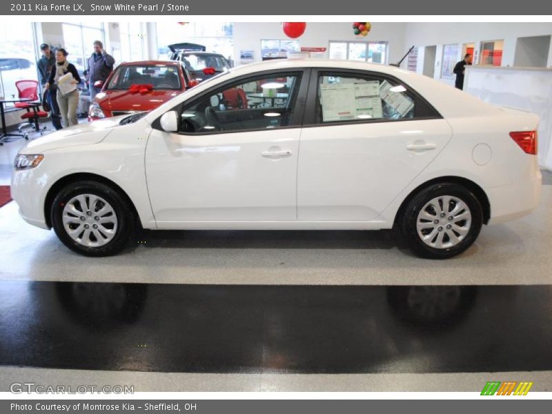 Snow White Pearl / Stone 2011 Kia Forte LX