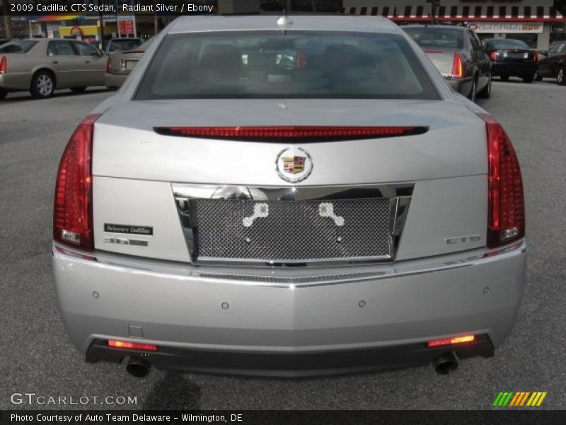 Radiant Silver / Ebony 2009 Cadillac CTS Sedan