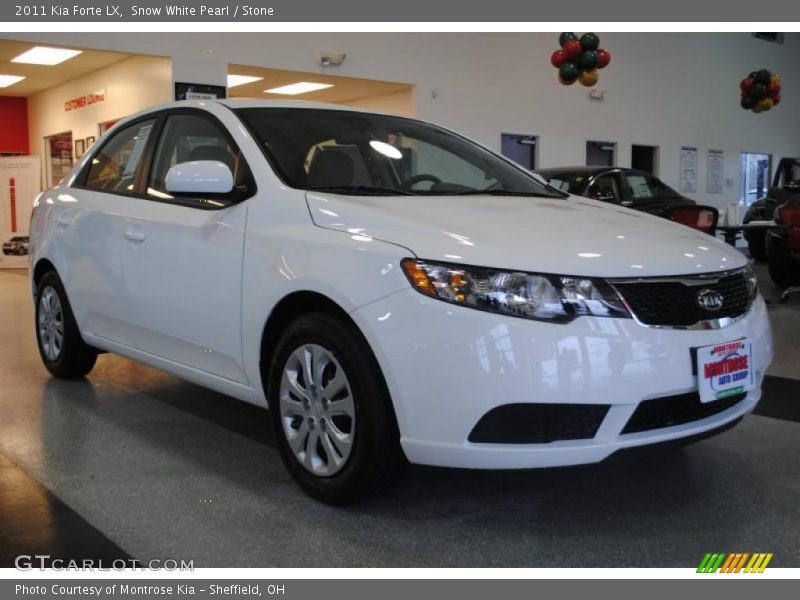 Snow White Pearl / Stone 2011 Kia Forte LX