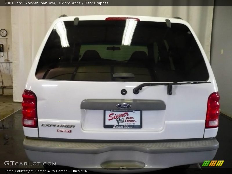 Oxford White / Dark Graphite 2001 Ford Explorer Sport 4x4