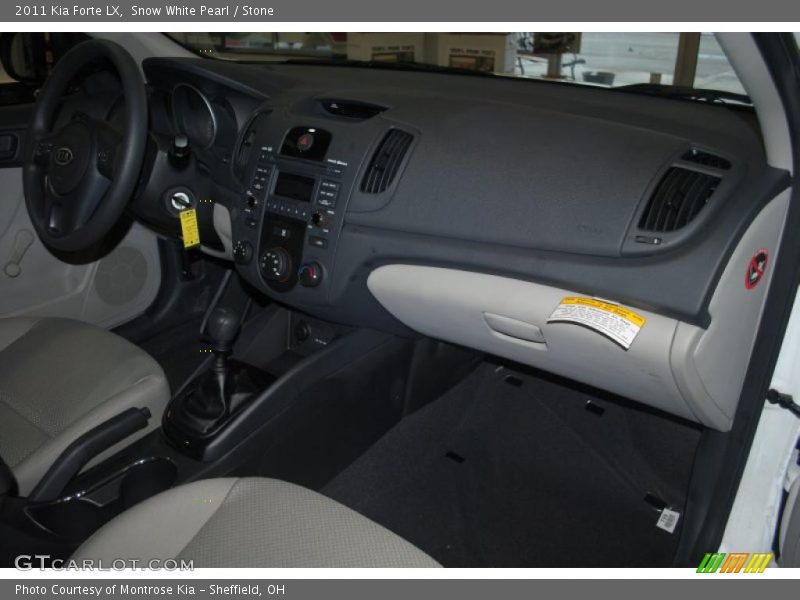 Snow White Pearl / Stone 2011 Kia Forte LX