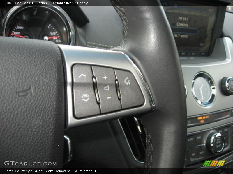 Radiant Silver / Ebony 2009 Cadillac CTS Sedan