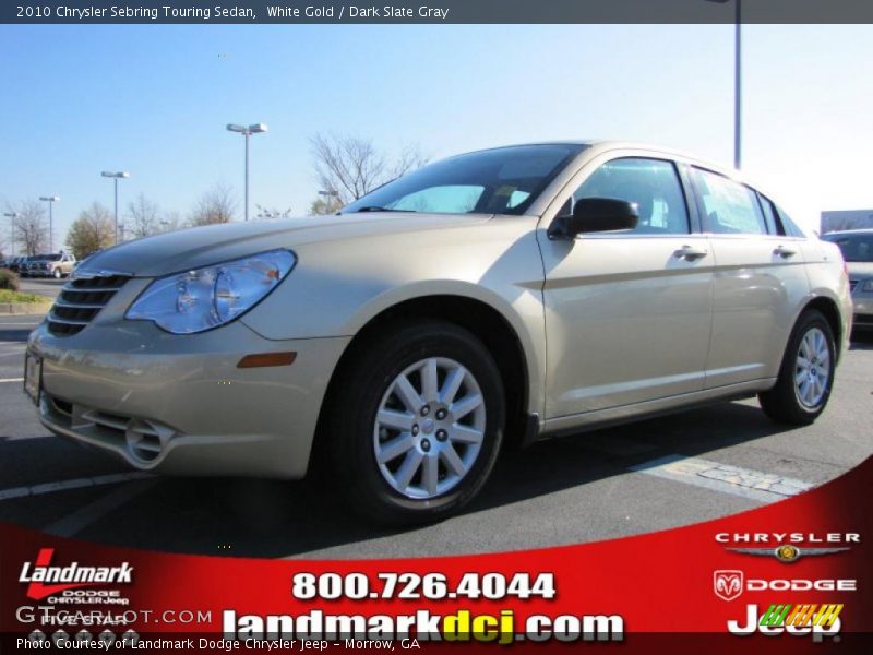 White Gold / Dark Slate Gray 2010 Chrysler Sebring Touring Sedan