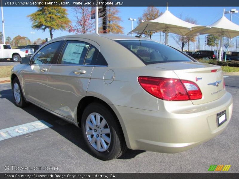 White Gold / Dark Slate Gray 2010 Chrysler Sebring Touring Sedan