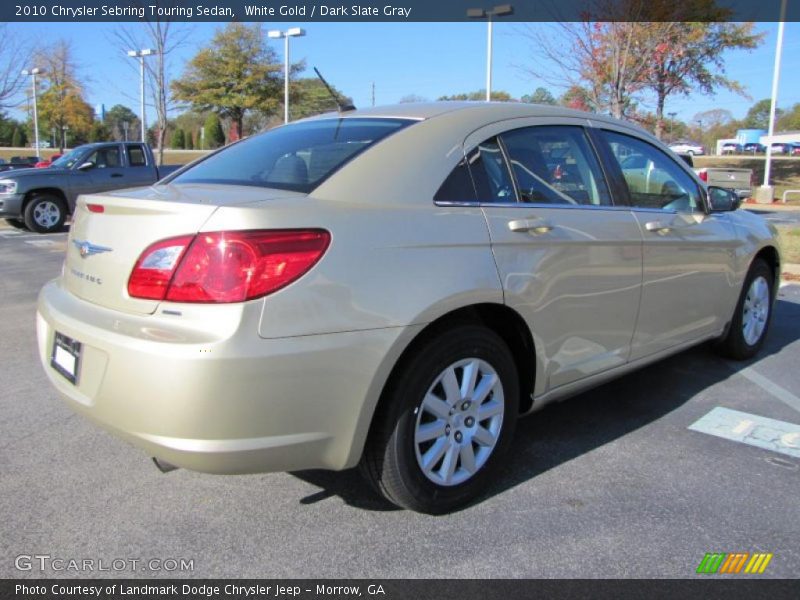 White Gold / Dark Slate Gray 2010 Chrysler Sebring Touring Sedan