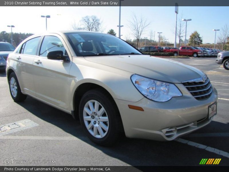 White Gold / Dark Slate Gray 2010 Chrysler Sebring Touring Sedan