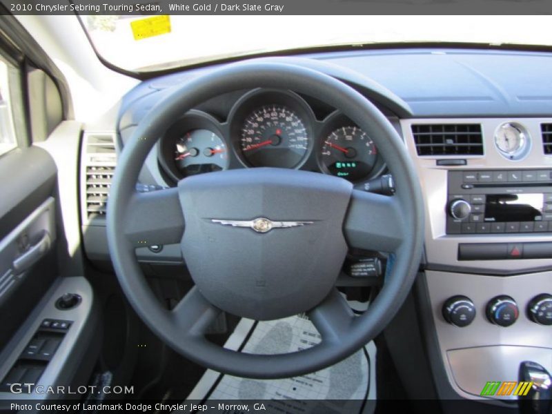 White Gold / Dark Slate Gray 2010 Chrysler Sebring Touring Sedan