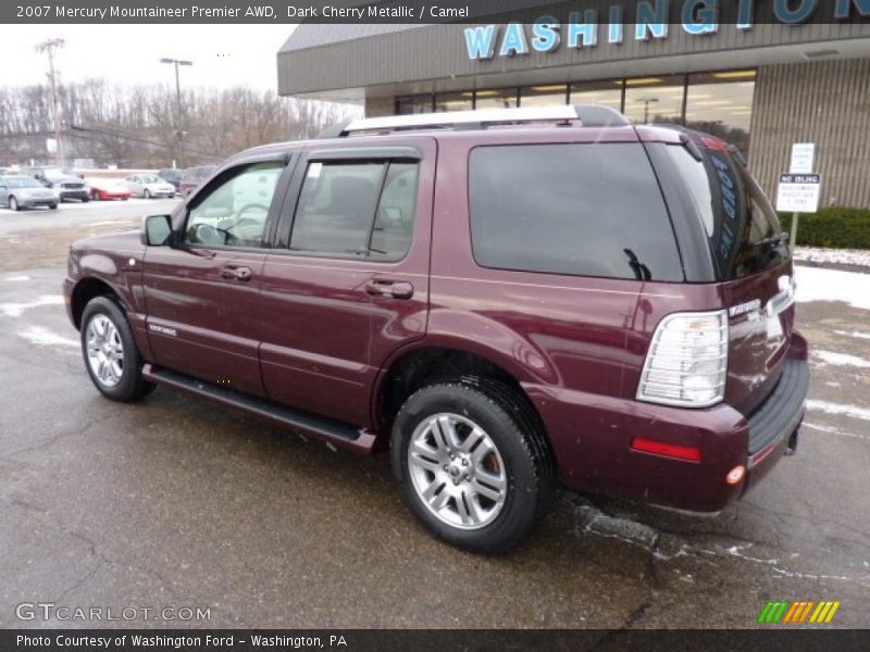 Dark Cherry Metallic / Camel 2007 Mercury Mountaineer Premier AWD