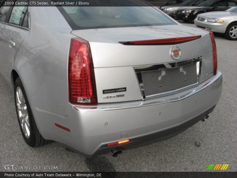 Radiant Silver / Ebony 2009 Cadillac CTS Sedan