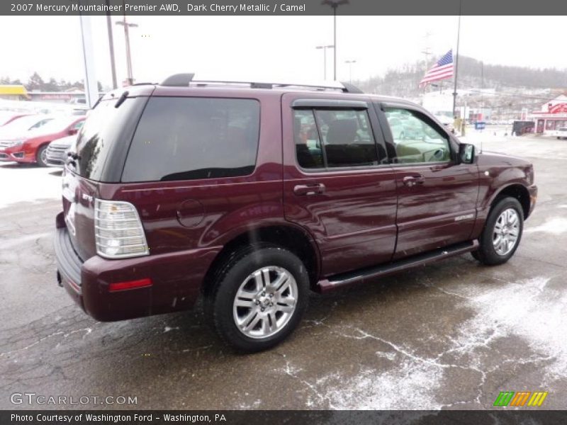 Dark Cherry Metallic / Camel 2007 Mercury Mountaineer Premier AWD
