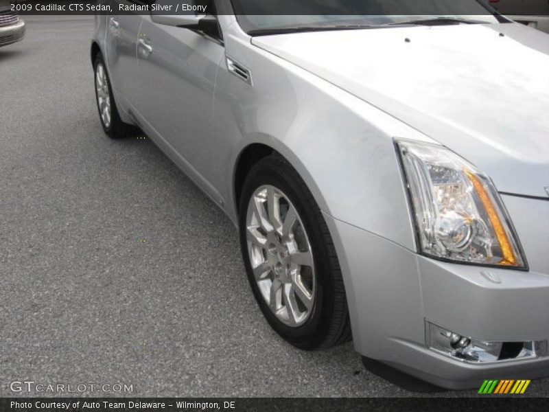 Radiant Silver / Ebony 2009 Cadillac CTS Sedan