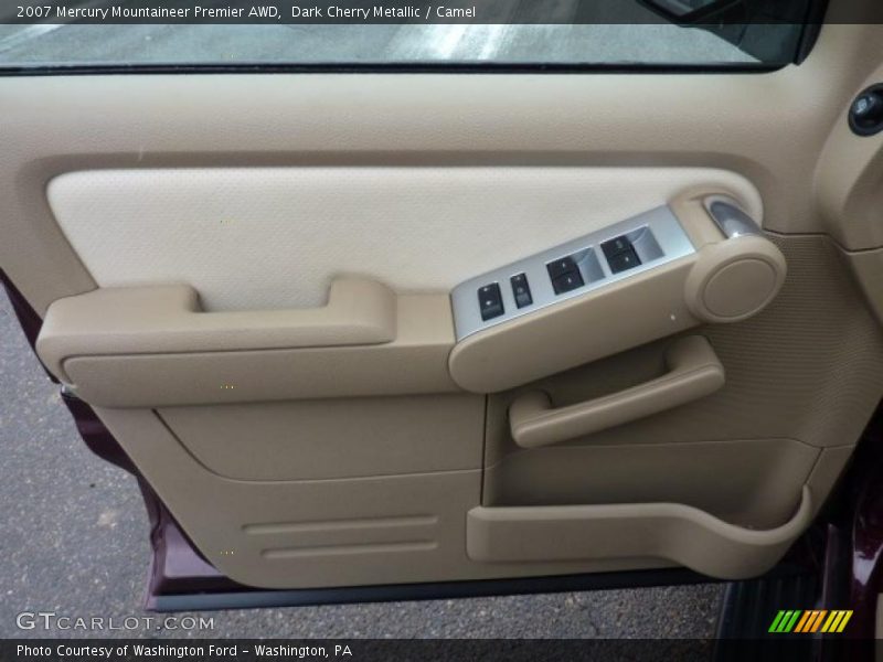Dark Cherry Metallic / Camel 2007 Mercury Mountaineer Premier AWD