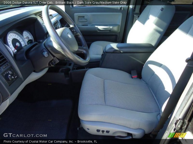Brilliant Black / Dark Slate Gray/Medium Slate Gray 2008 Dodge Dakota SLT Crew Cab