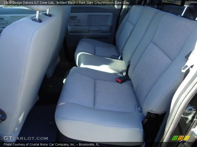 Brilliant Black / Dark Slate Gray/Medium Slate Gray 2008 Dodge Dakota SLT Crew Cab