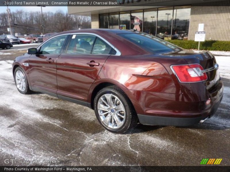 Cinnamon Red Metallic / Charcoal Black 2010 Ford Taurus Limited