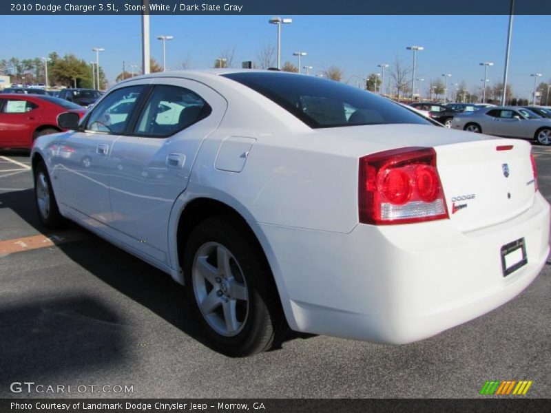 Stone White / Dark Slate Gray 2010 Dodge Charger 3.5L