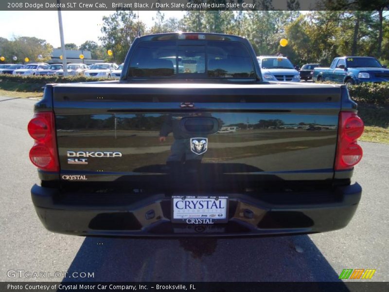 Brilliant Black / Dark Slate Gray/Medium Slate Gray 2008 Dodge Dakota SLT Crew Cab