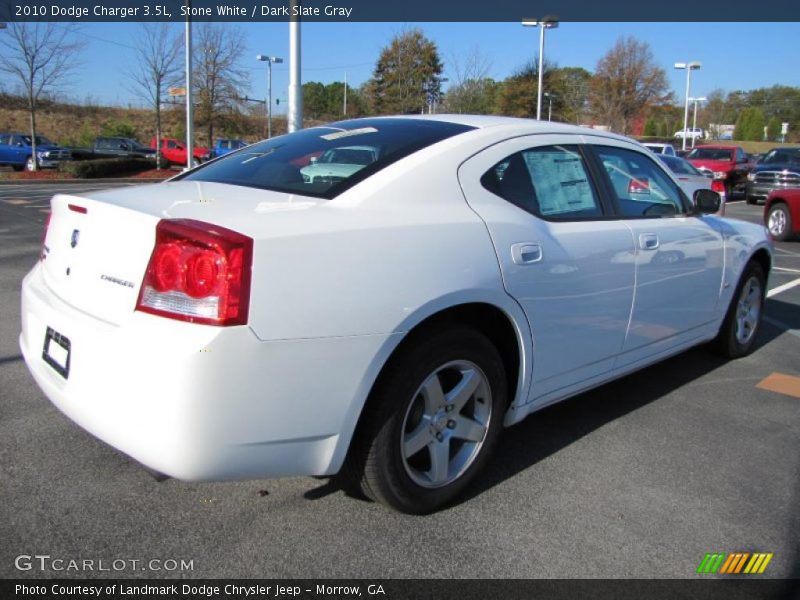 Stone White / Dark Slate Gray 2010 Dodge Charger 3.5L