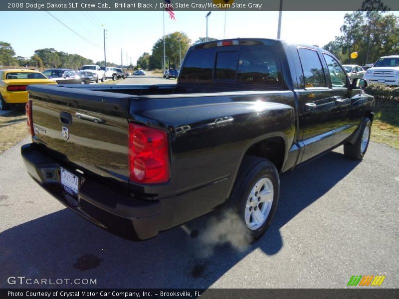 Brilliant Black / Dark Slate Gray/Medium Slate Gray 2008 Dodge Dakota SLT Crew Cab