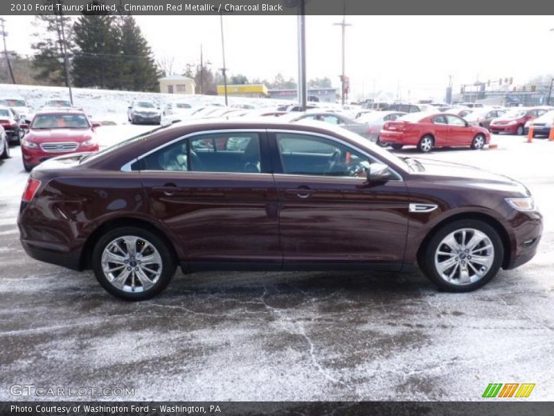 Cinnamon Red Metallic / Charcoal Black 2010 Ford Taurus Limited