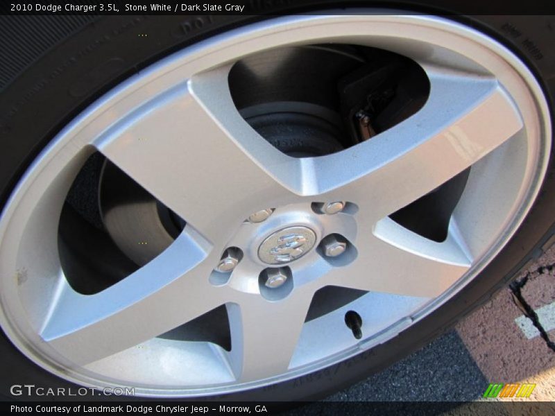 Stone White / Dark Slate Gray 2010 Dodge Charger 3.5L