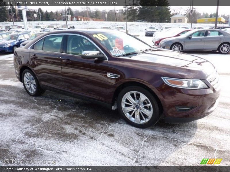 Cinnamon Red Metallic / Charcoal Black 2010 Ford Taurus Limited