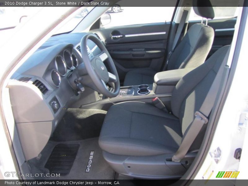 Stone White / Dark Slate Gray 2010 Dodge Charger 3.5L