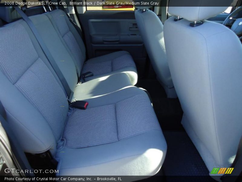 Brilliant Black / Dark Slate Gray/Medium Slate Gray 2008 Dodge Dakota SLT Crew Cab