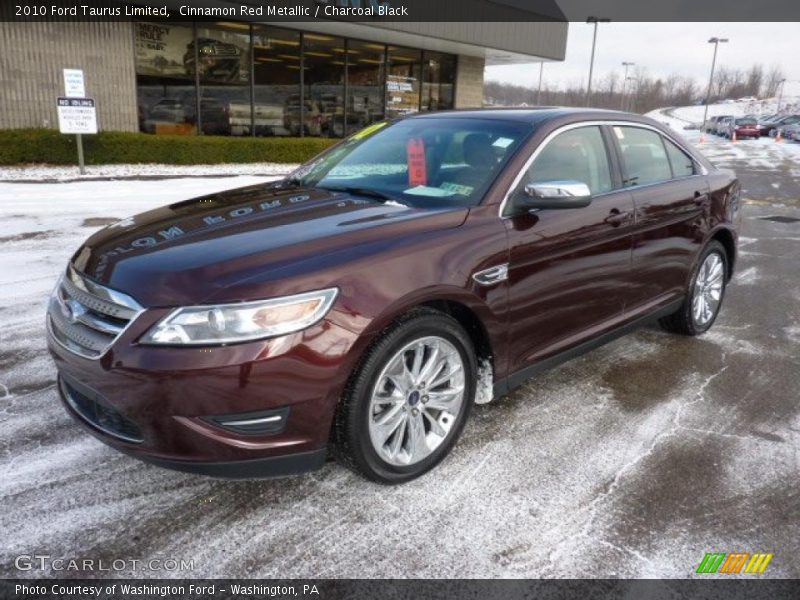 Cinnamon Red Metallic / Charcoal Black 2010 Ford Taurus Limited