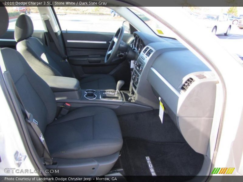Stone White / Dark Slate Gray 2010 Dodge Charger 3.5L