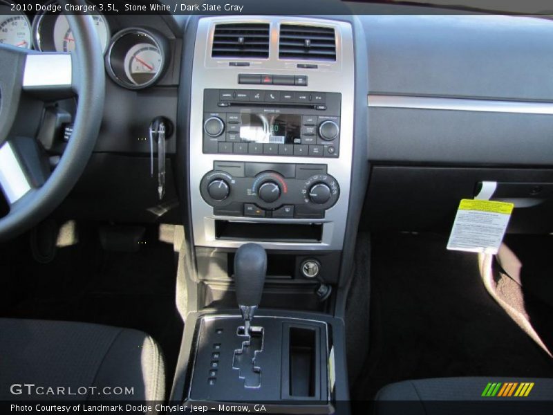 Stone White / Dark Slate Gray 2010 Dodge Charger 3.5L
