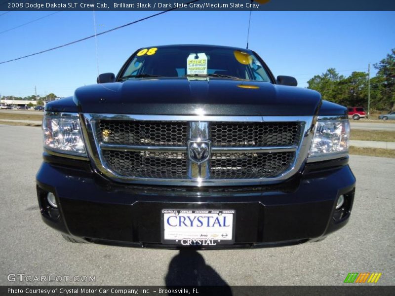 Brilliant Black / Dark Slate Gray/Medium Slate Gray 2008 Dodge Dakota SLT Crew Cab