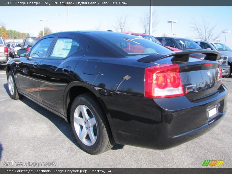 Brilliant Black Crystal Pearl / Dark Slate Gray 2010 Dodge Charger 3.5L