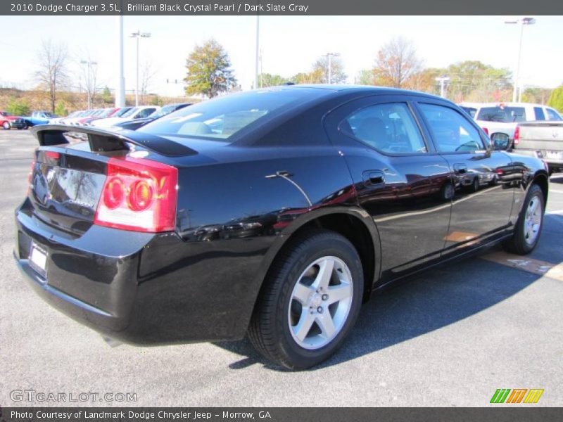 Brilliant Black Crystal Pearl / Dark Slate Gray 2010 Dodge Charger 3.5L