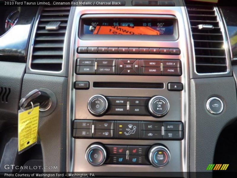 Cinnamon Red Metallic / Charcoal Black 2010 Ford Taurus Limited