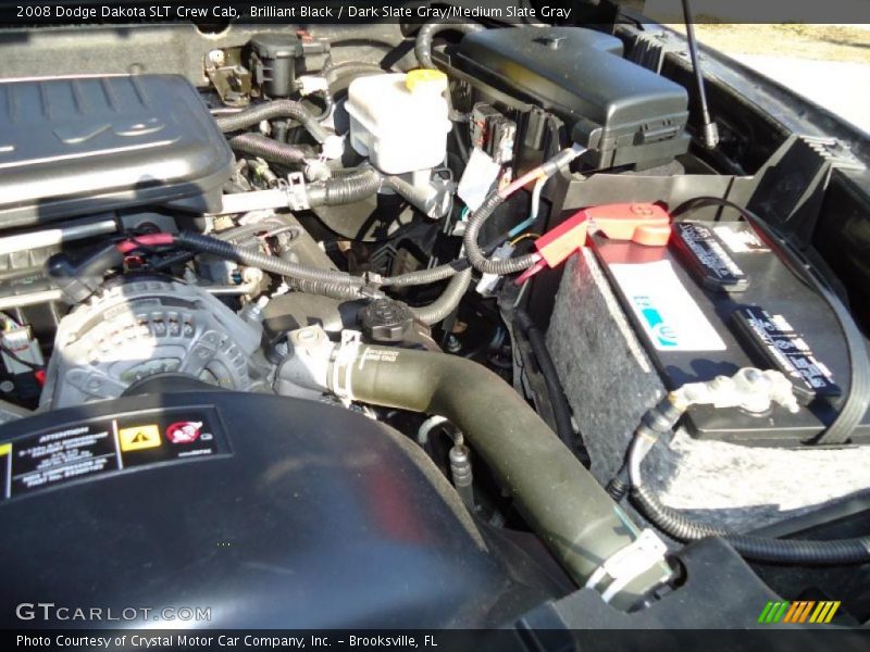 Brilliant Black / Dark Slate Gray/Medium Slate Gray 2008 Dodge Dakota SLT Crew Cab