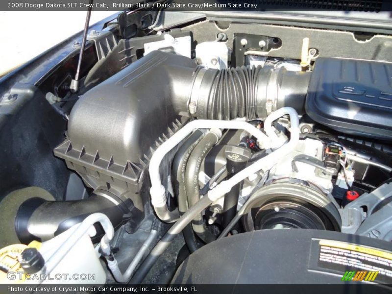 Brilliant Black / Dark Slate Gray/Medium Slate Gray 2008 Dodge Dakota SLT Crew Cab