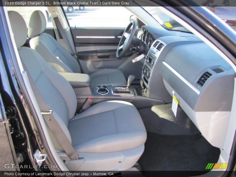 Brilliant Black Crystal Pearl / Dark Slate Gray 2010 Dodge Charger 3.5L