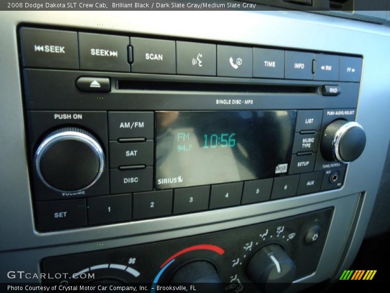 Controls of 2008 Dakota SLT Crew Cab