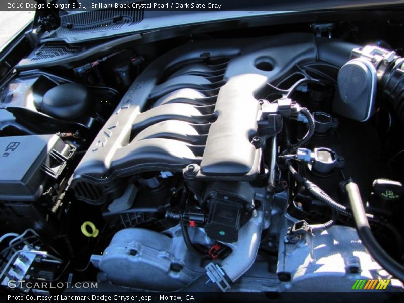 Brilliant Black Crystal Pearl / Dark Slate Gray 2010 Dodge Charger 3.5L