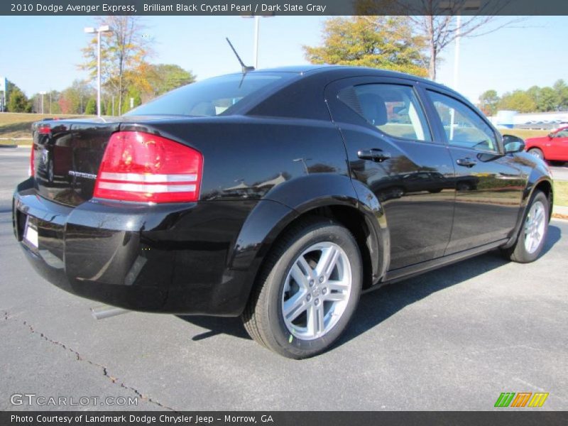 Brilliant Black Crystal Pearl / Dark Slate Gray 2010 Dodge Avenger Express