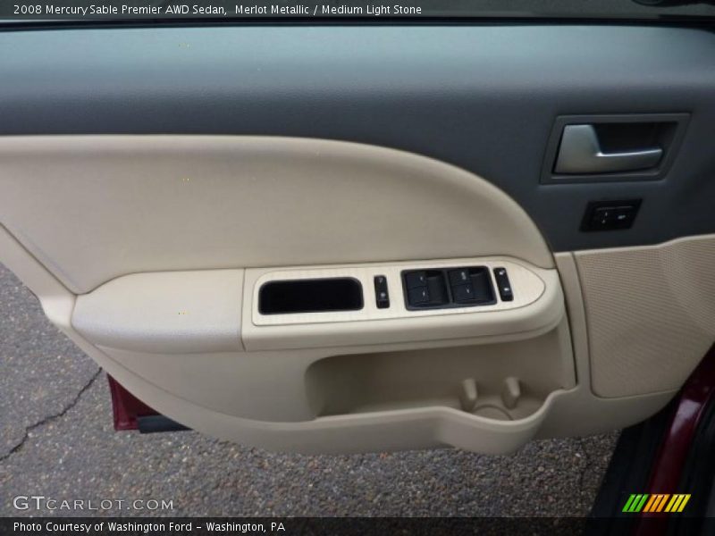 Merlot Metallic / Medium Light Stone 2008 Mercury Sable Premier AWD Sedan