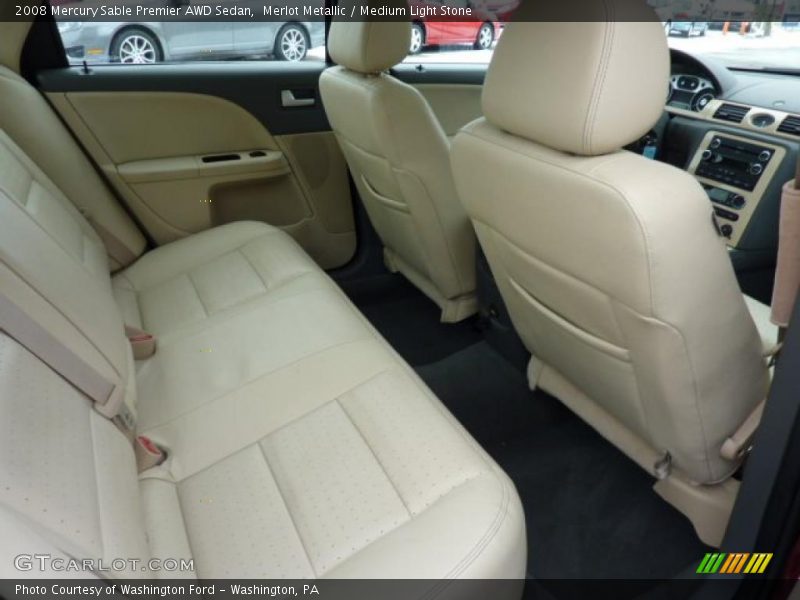 Merlot Metallic / Medium Light Stone 2008 Mercury Sable Premier AWD Sedan