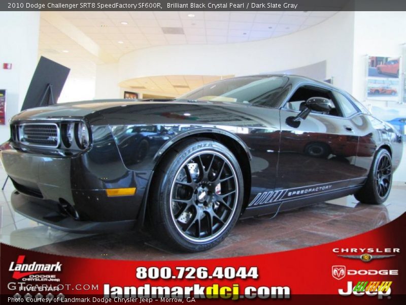 Brilliant Black Crystal Pearl / Dark Slate Gray 2010 Dodge Challenger SRT8 SpeedFactory SF600R