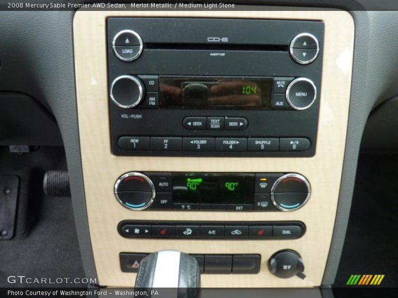 Controls of 2008 Sable Premier AWD Sedan