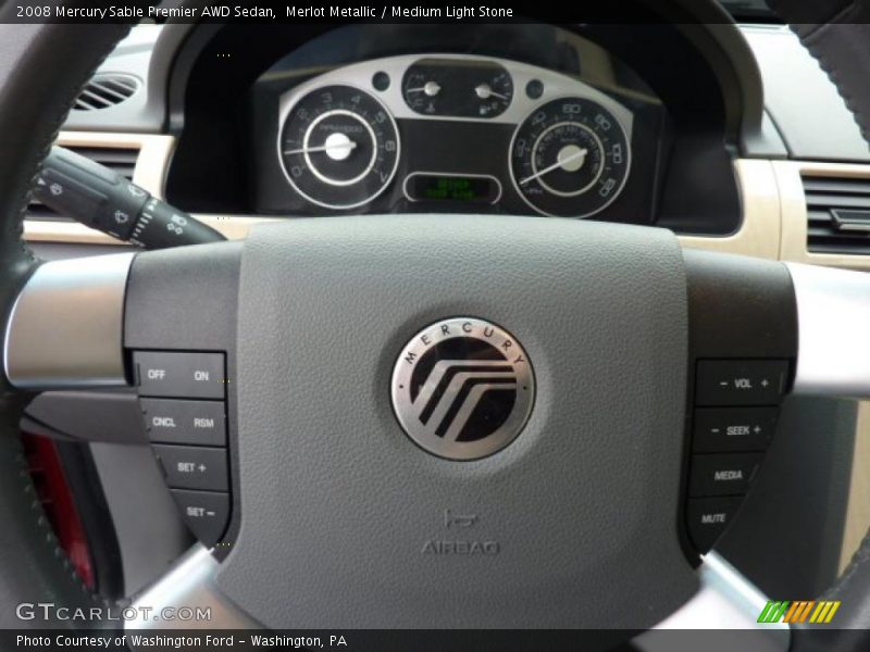  2008 Sable Premier AWD Sedan Steering Wheel