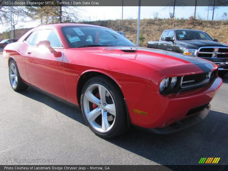 TorRed / Dark Slate Gray 2010 Dodge Challenger SRT8
