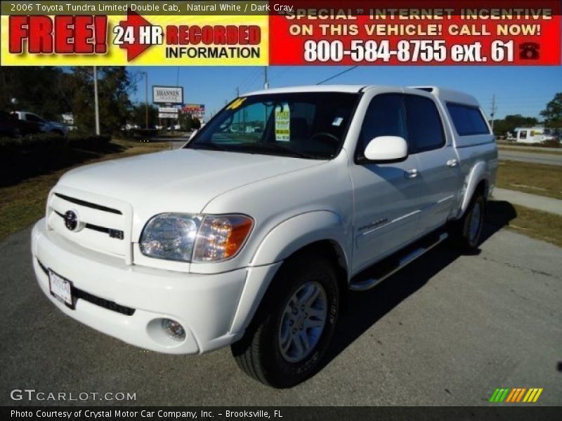 Natural White / Dark Gray 2006 Toyota Tundra Limited Double Cab