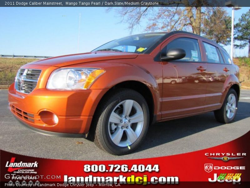 Mango Tango Pearl / Dark Slate/Medium Graystone 2011 Dodge Caliber Mainstreet